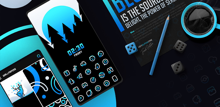 BlueLine IconPack مهكر